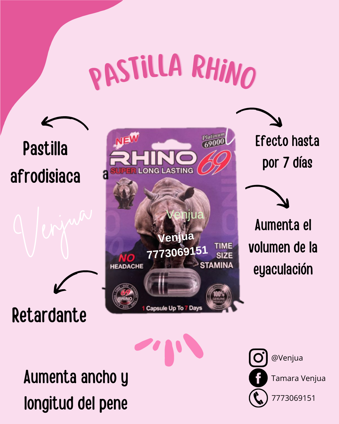 PASTILLA RHINO