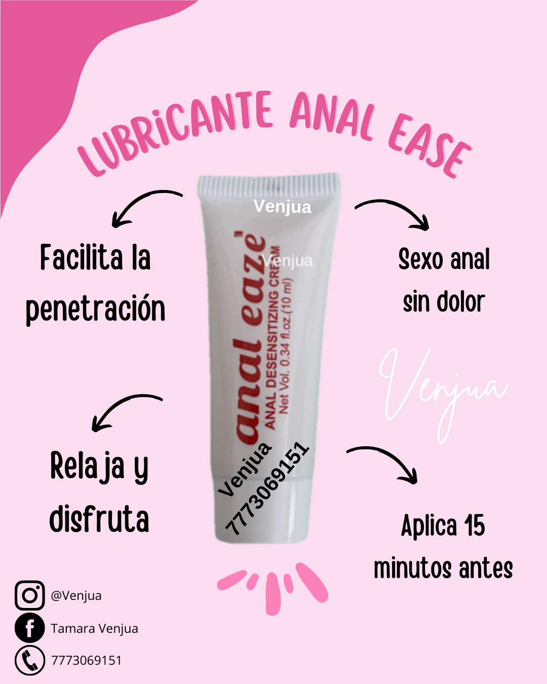 LUBRICANTE ANAL EASE – Venjua