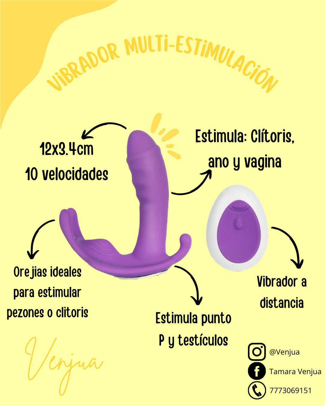 Vibrador multi-estimulación – Venjua