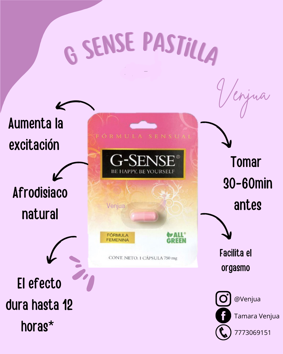 G SENSE PASTILLA